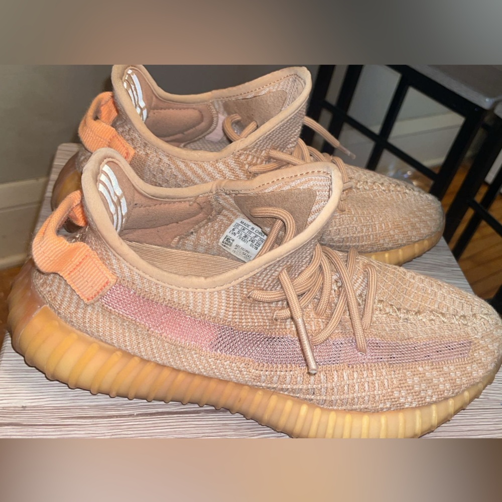 WOMENS Adidas Yeezy Boost 350 V2 in Tan and Orange